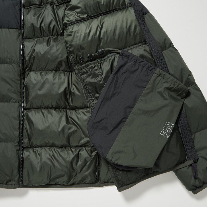 uniqlo ultra light daunenjacke für herren 3d-schnitt blau