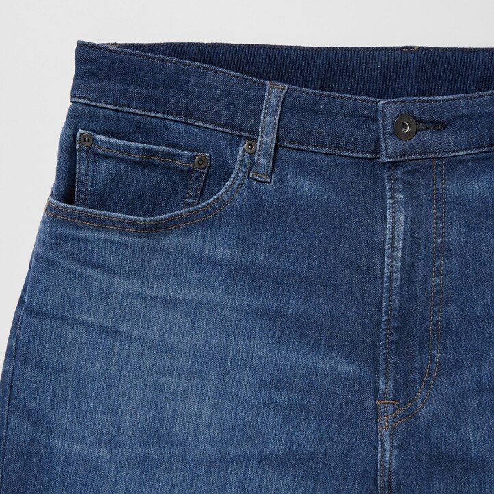 uniqlo ezy ultra stretch slim fit herrenjeans blau