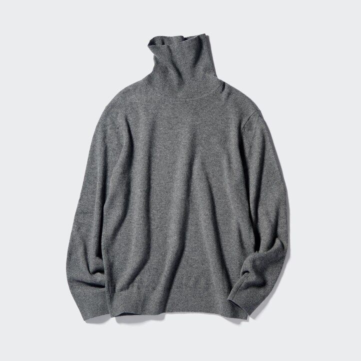 burgunderrote herrenpullover von uniqlo aus 100 merle