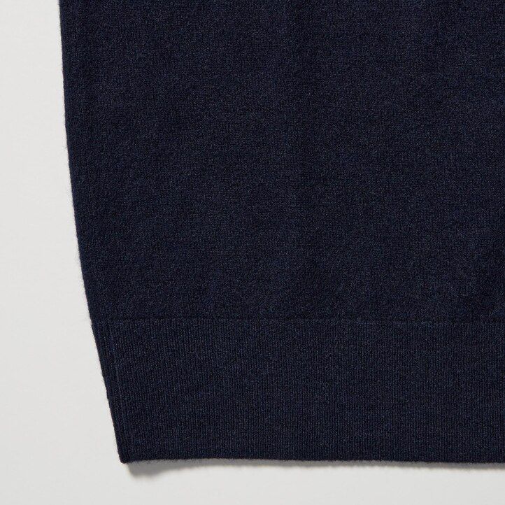 uniqlo herrenpullover aus 100 merle mit v-ausschnitt marineblau
