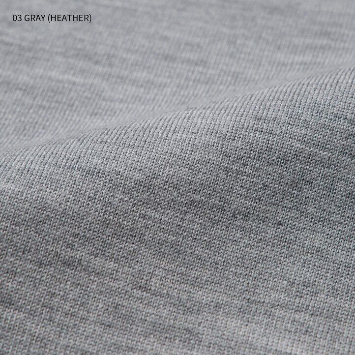 grauer uniqlo herrenpullover aus 100 extrafeiner merinowolle mit rundhalsausschnitt