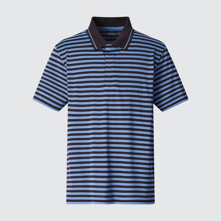 uniqlo dry ex adam scott herren-poloshirt blau