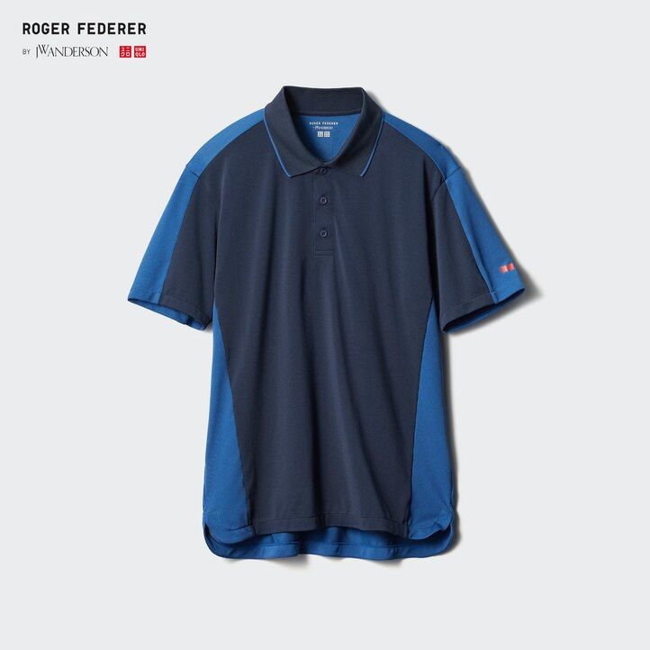 graues uniqlo dry ex polohemd für herren