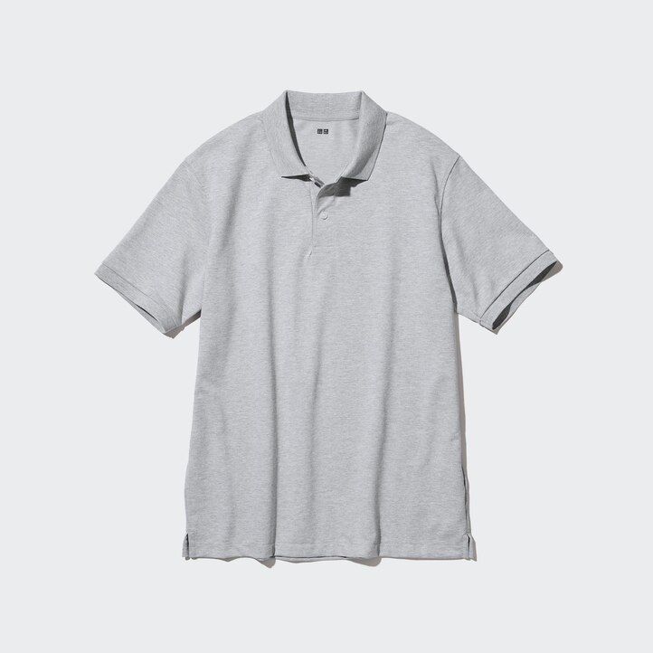 uniqlo dry piqué herren-poloshirt weiß