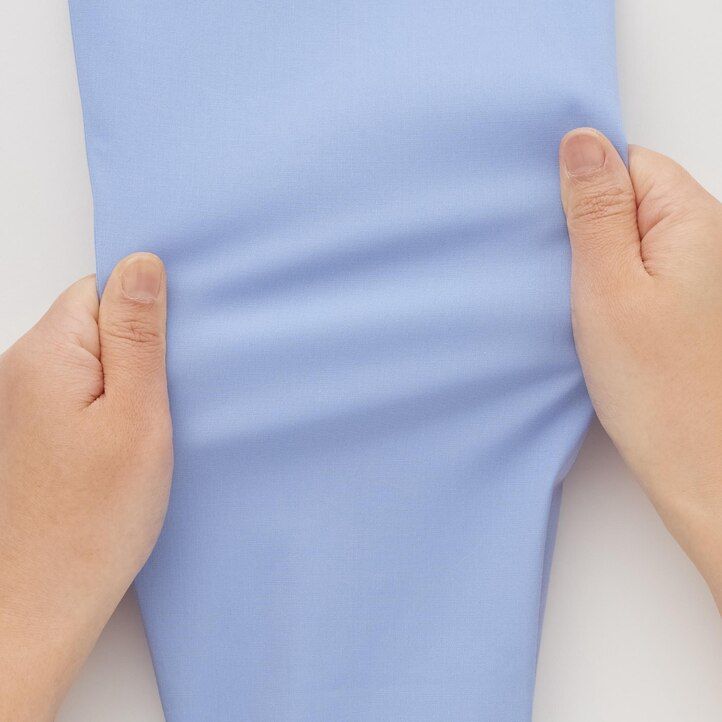 uniqlo easyre herren-stretchhemd aus breitgewebe slim fit normaler kragen weiß
