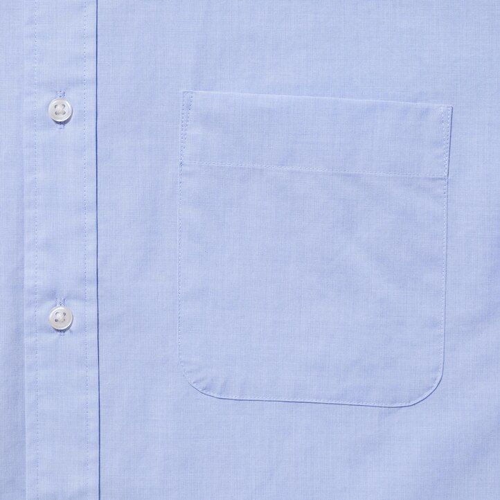 uniqlo herrenhemd aus extrafeinem baumwoll-broadcloth reguläre passform button-down-kragen weiß