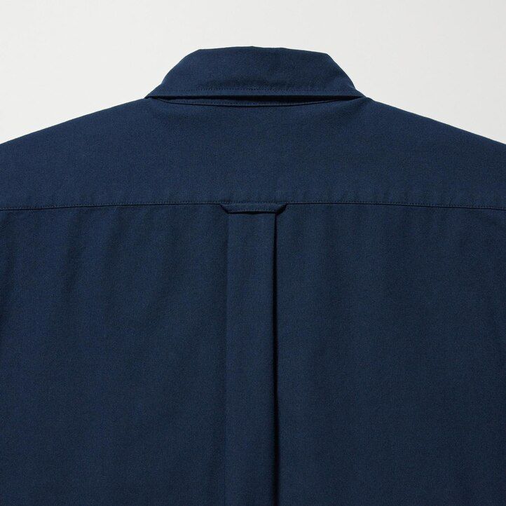 uniqlo slim fit oxford herrenhemden mit normalem kragen blau
