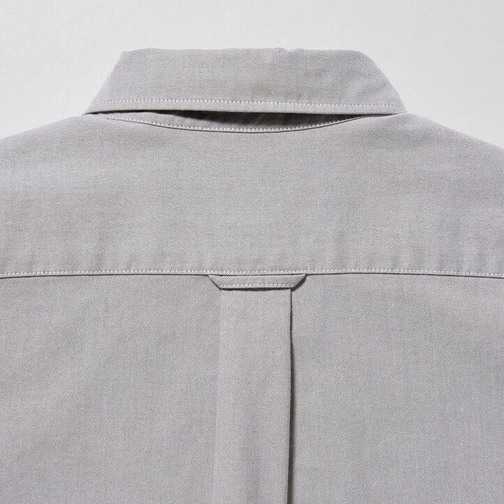 graue uniqlo slim fit oxford herrenhemden