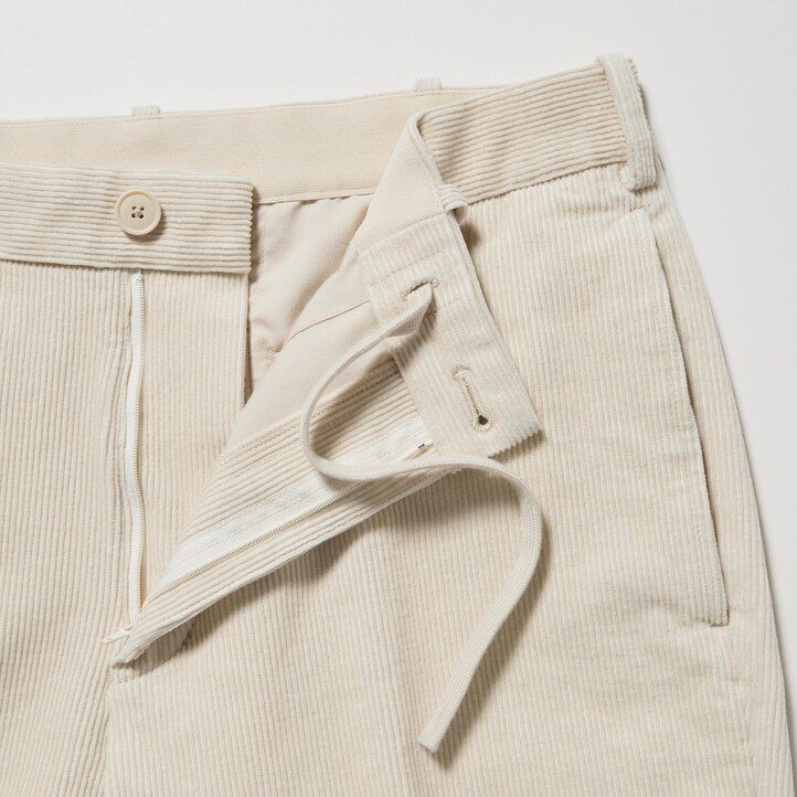 uniqlo herren-cordhose knöchellang beige