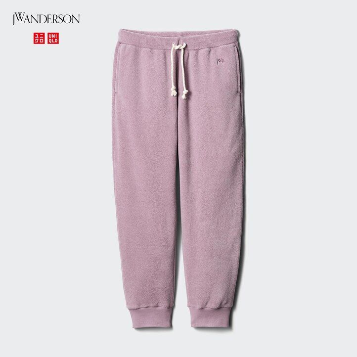 weiße uniqlo herrenhose aus strukturiertem jersey