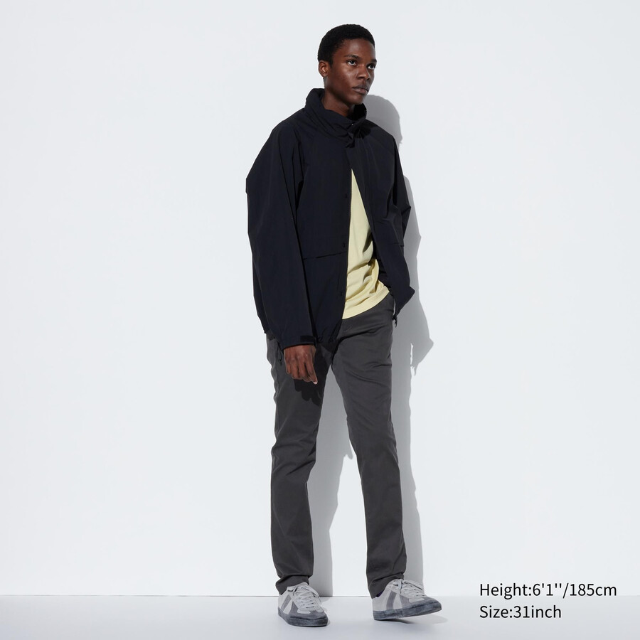 uniqlo slim fit chino herrenhose dunkelgrau