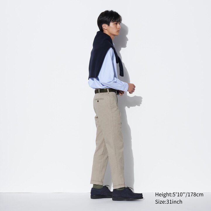 uniqlo slim fit chino herrenhose dunkelgrau