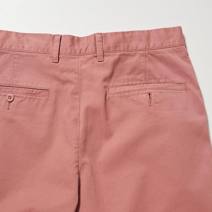 pinkfarbene uniqlo chinos für herren