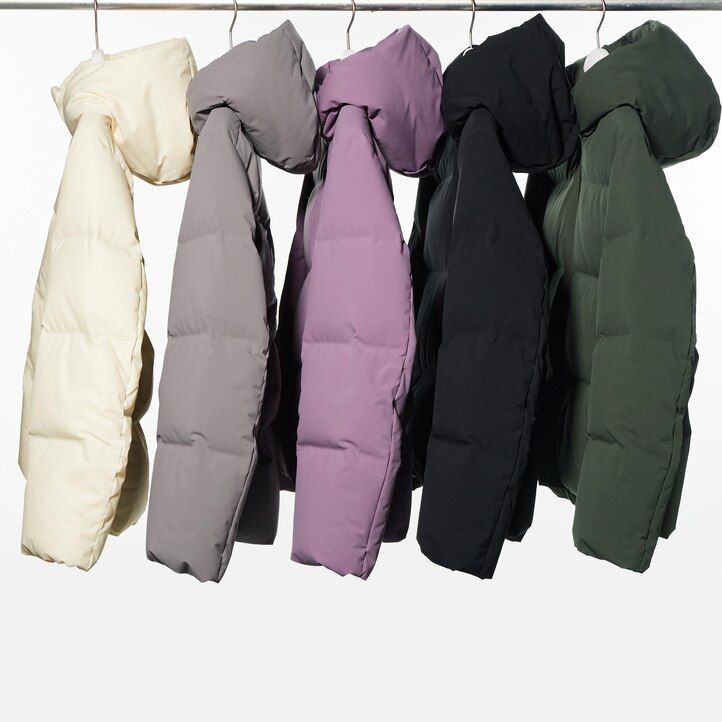 nahtlose daunenjacke von uniqlo für damen olivgrün