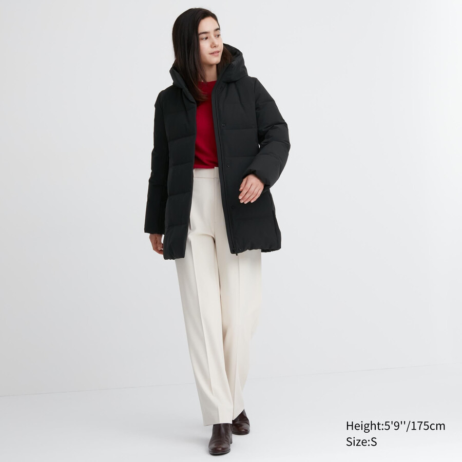 uniqlo nahtlose daunenjacken für damen schwarz
