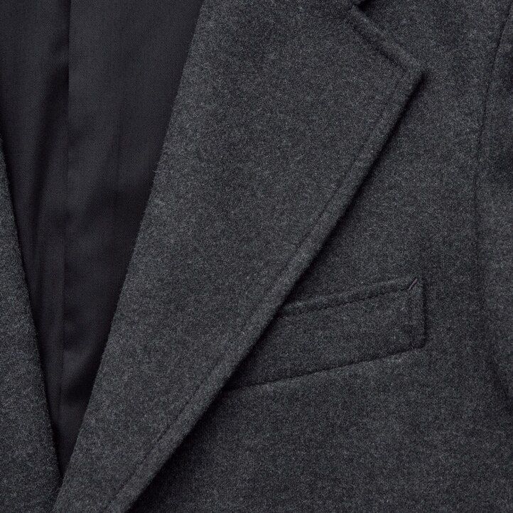 dunkelbraune taillierte jersey-damenjacken von uniqlo