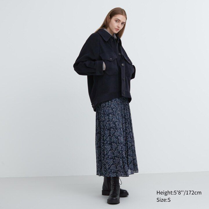 graue oversize-jacken von uniqlo für damen