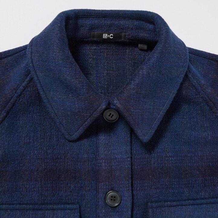 graue oversize-jacken von uniqlo für damen