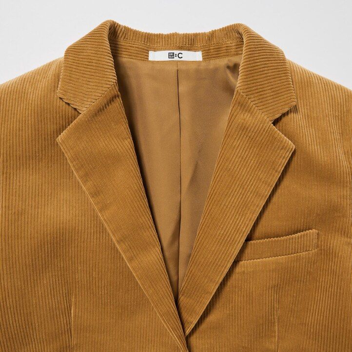 uniqlo damen-cordjacken braun
