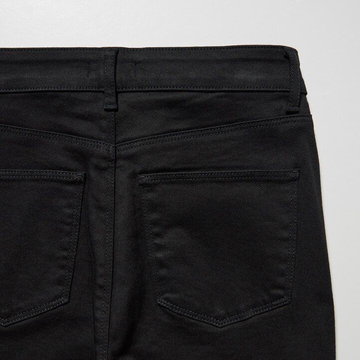 blaue uniqlo ultra stretch high rise skinny fit damenjeans
