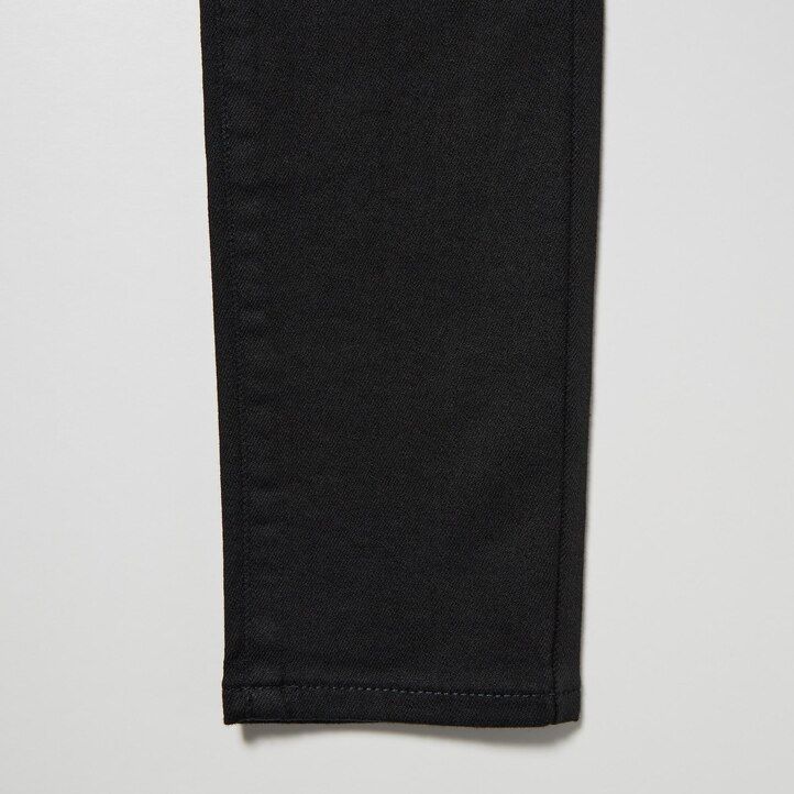blaue uniqlo ultra stretch high rise skinny fit damenjeans