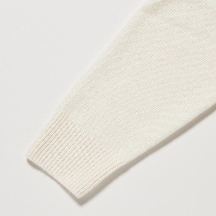 rosa damenpullover von uniqlo aus 100 lammwolle