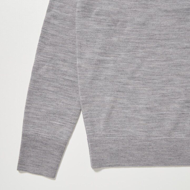 uniqlo damenpullover aus 100 extrafeiner merinowolle braun