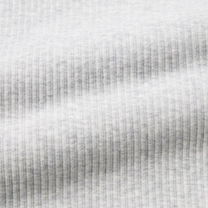 pinkfarbene uniqlo rippstrick-crop-tops mit rundhalsausschnitt für damen