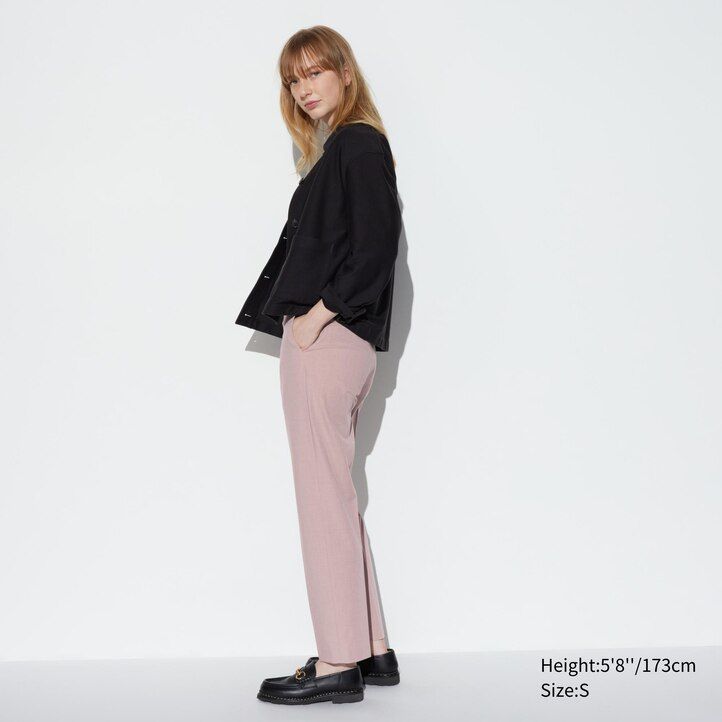 beige uniqlo smart damen-tops in knöchellänge