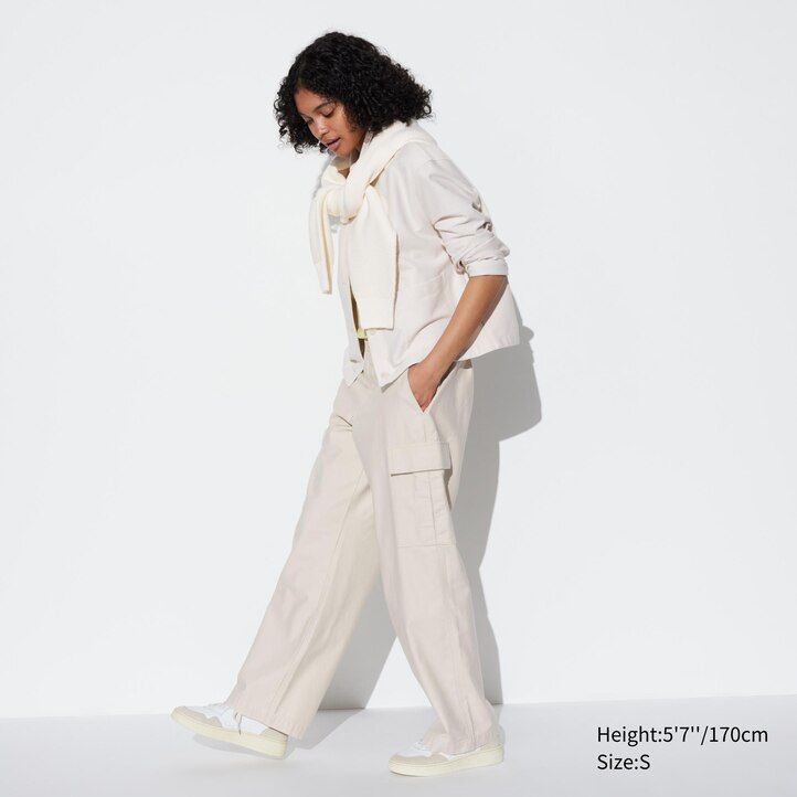 uniqlo weites gerades legrgo damen-top dunkelgrau