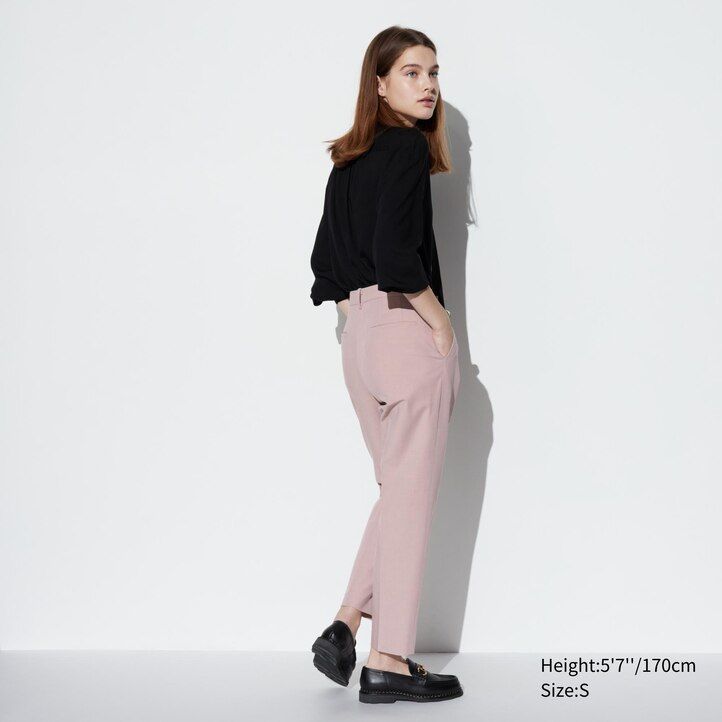 uniqlo smart knöchellange damen-tops grau