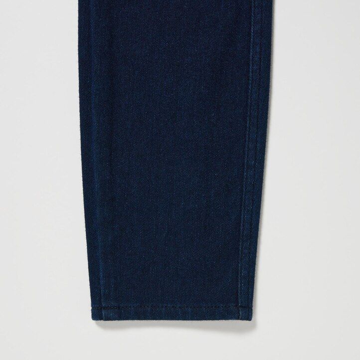 uniqlo ultra stretch high rise cropped damen-tops blau